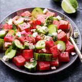 Watermelon Cucumber Salad