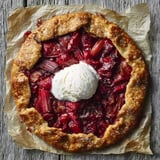 Rhubarb Strawberry Galette