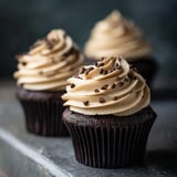 Dark Chocolate Cupcakes with Coffee Cream Cheese Frosting