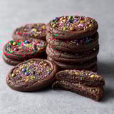 Ganache-Stuffed Brownie Cookies