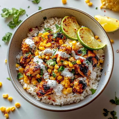 Street Corn Chicken Rice Bowl