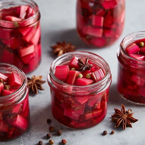 Quick Pickled Rhubarb
